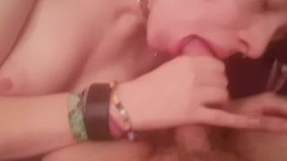 Emo girlfriend sucking his cock - TKO